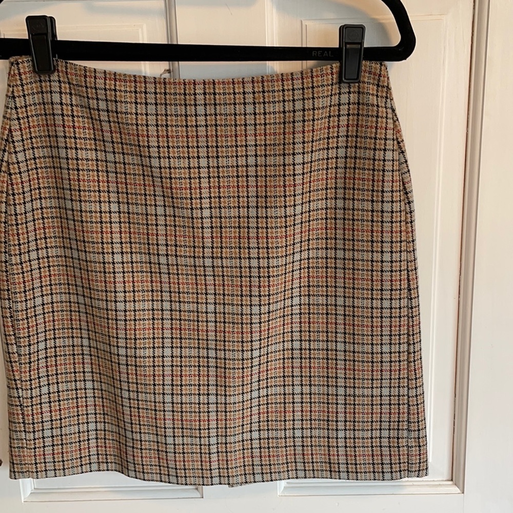 Houndstooth mini skirt